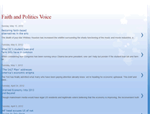 Tablet Screenshot of faithandpoliticsvoice.blogspot.com