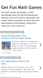 Mobile Screenshot of getfunmathgames.blogspot.com