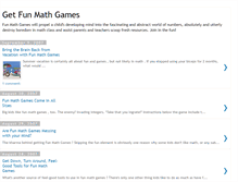 Tablet Screenshot of getfunmathgames.blogspot.com