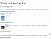 Tablet Screenshot of mettemsverden.blogspot.com