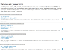 Tablet Screenshot of estudosdejornalismo.blogspot.com
