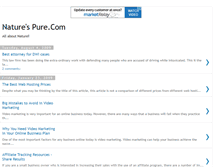 Tablet Screenshot of naturespure.blogspot.com