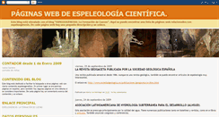 Desktop Screenshot of espeleogenesispaginasweb.blogspot.com