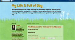 Desktop Screenshot of mylifeisfullofgay.blogspot.com