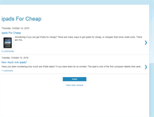 Tablet Screenshot of ipadsforcheap.blogspot.com