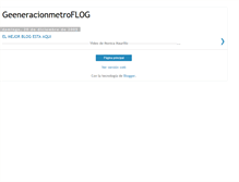 Tablet Screenshot of geeneracionmetroflog.blogspot.com