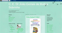 Desktop Screenshot of colegioestadualdrjoaogomes.blogspot.com