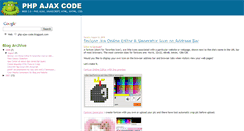 Desktop Screenshot of php-ajax-code.blogspot.com