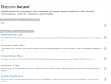 Tablet Screenshot of eleccionnaturaltv.blogspot.com