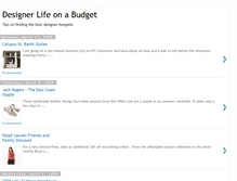 Tablet Screenshot of designerlifeonabudget.blogspot.com