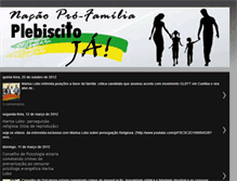 Tablet Screenshot of nacaoprofamilia.blogspot.com