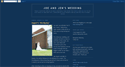 Desktop Screenshot of joeandjenswedding.blogspot.com