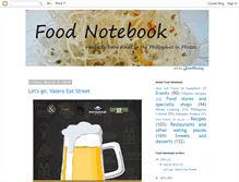 Tablet Screenshot of foodnotebook.blogspot.com