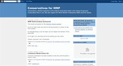 Desktop Screenshot of conservativesformmp.blogspot.com