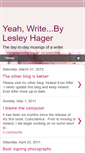 Mobile Screenshot of lesleyhager.blogspot.com