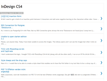 Tablet Screenshot of indesign-cs4.blogspot.com
