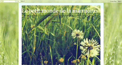 Desktop Screenshot of lepetitmondelamarmotte.blogspot.com
