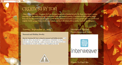 Desktop Screenshot of creationsbytoni.blogspot.com