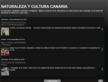 Tablet Screenshot of naturalezayculturacanaria.blogspot.com