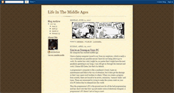 Desktop Screenshot of lifeinthemiddleages.blogspot.com