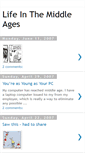 Mobile Screenshot of lifeinthemiddleages.blogspot.com