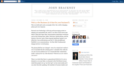 Desktop Screenshot of johnbrackney.blogspot.com