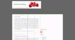 Desktop Screenshot of extremedieting.blogspot.com