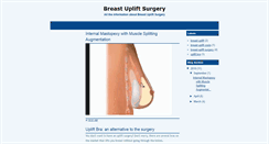 Desktop Screenshot of breast-uplift-surgery.blogspot.com