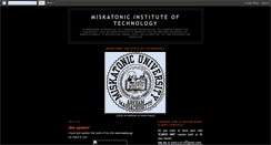 Desktop Screenshot of miskatonic-tech.blogspot.com