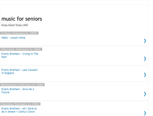 Tablet Screenshot of music4seniors.blogspot.com