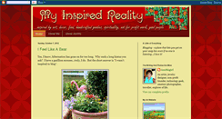 Desktop Screenshot of myinspiredreality.blogspot.com