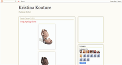 Desktop Screenshot of kristinakouture.blogspot.com