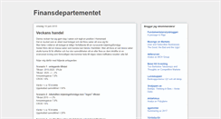 Desktop Screenshot of finansdepartementet.blogspot.com