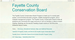 Desktop Screenshot of fayettecountyconservationboard.blogspot.com