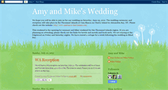 Desktop Screenshot of amyandmikeswedding.blogspot.com