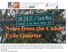 Tablet Screenshot of cubanexilequarter.blogspot.com