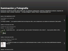 Tablet Screenshot of iluminacionyfotografia.blogspot.com