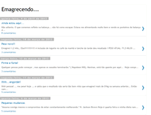 Tablet Screenshot of emagrecendoreal.blogspot.com