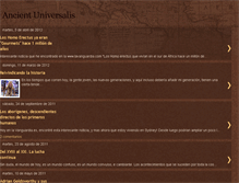 Tablet Screenshot of ancientuniversalis.blogspot.com