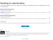 Tablet Screenshot of marriedmamaramblings.blogspot.com