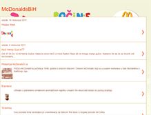 Tablet Screenshot of mcdonaldsbosna.blogspot.com