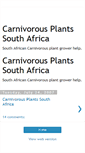 Mobile Screenshot of carnivorous-plants-south-africa.blogspot.com