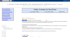 Desktop Screenshot of manish-sharepoint.blogspot.com