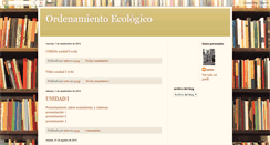 Desktop Screenshot of ordenamientoecologicointernacional.blogspot.com