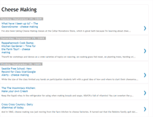 Tablet Screenshot of cheesemaking101.blogspot.com