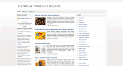 Desktop Screenshot of mythicalworldofhealth.blogspot.com