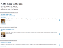 Tablet Screenshot of 7447milestotheson.blogspot.com