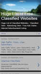 Mobile Screenshot of huge-list-of-free-classified-websites.blogspot.com
