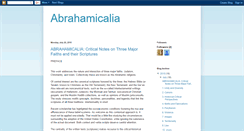 Desktop Screenshot of abrahamicalia.blogspot.com