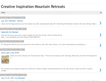 Tablet Screenshot of creativemountainretreats.blogspot.com